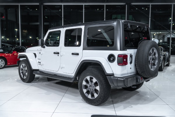 Used 2018 Jeep Wrangler Unlimited Sahara 4X4 Leather Trim 3-Piece Hard Top Cold Weather Group Upgraded Sound for sale Sold at Chicago Motor Cars in West Chicago IL 60185 3