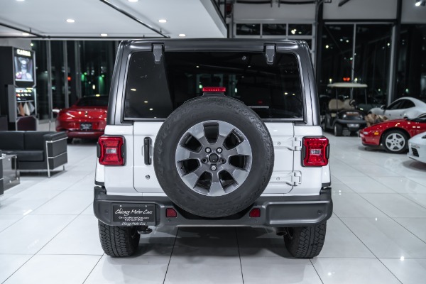 Used 2018 Jeep Wrangler Unlimited Sahara 4X4 Leather Trim 3-Piece Hard Top Cold Weather Group Upgraded Sound for sale Sold at Chicago Motor Cars in West Chicago IL 60185 4