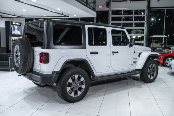 Used 2018 Jeep Wrangler Unlimited Sahara 4X4 Leather Trim 3-Piece Hard Top Cold Weather Group Upgraded Sound for sale Sold at Chicago Motor Cars in West Chicago IL 60185 5
