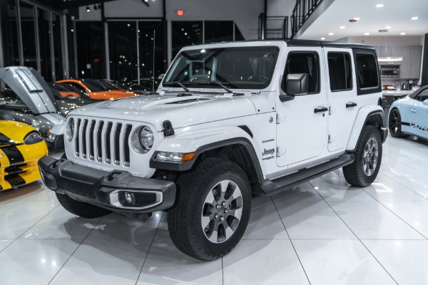 Used 2018 Jeep Wrangler Unlimited Sahara 4X4 Leather Trim 3-Piece Hard Top Cold Weather Group Upgraded Sound for sale Sold at Chicago Motor Cars in West Chicago IL 60185 6