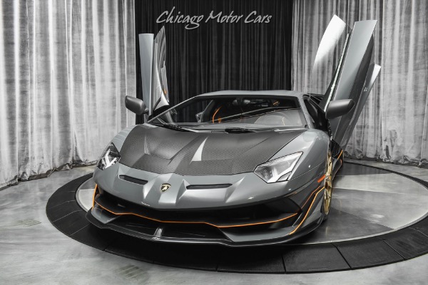Used 2019 Lamborghini Aventador LP770-4 SVJ Coupe Grigio Telesto Pearl! HOT Spec! TONS of Carbon Fiber! for sale Sold at Chicago Motor Cars in West Chicago IL 60185 2
