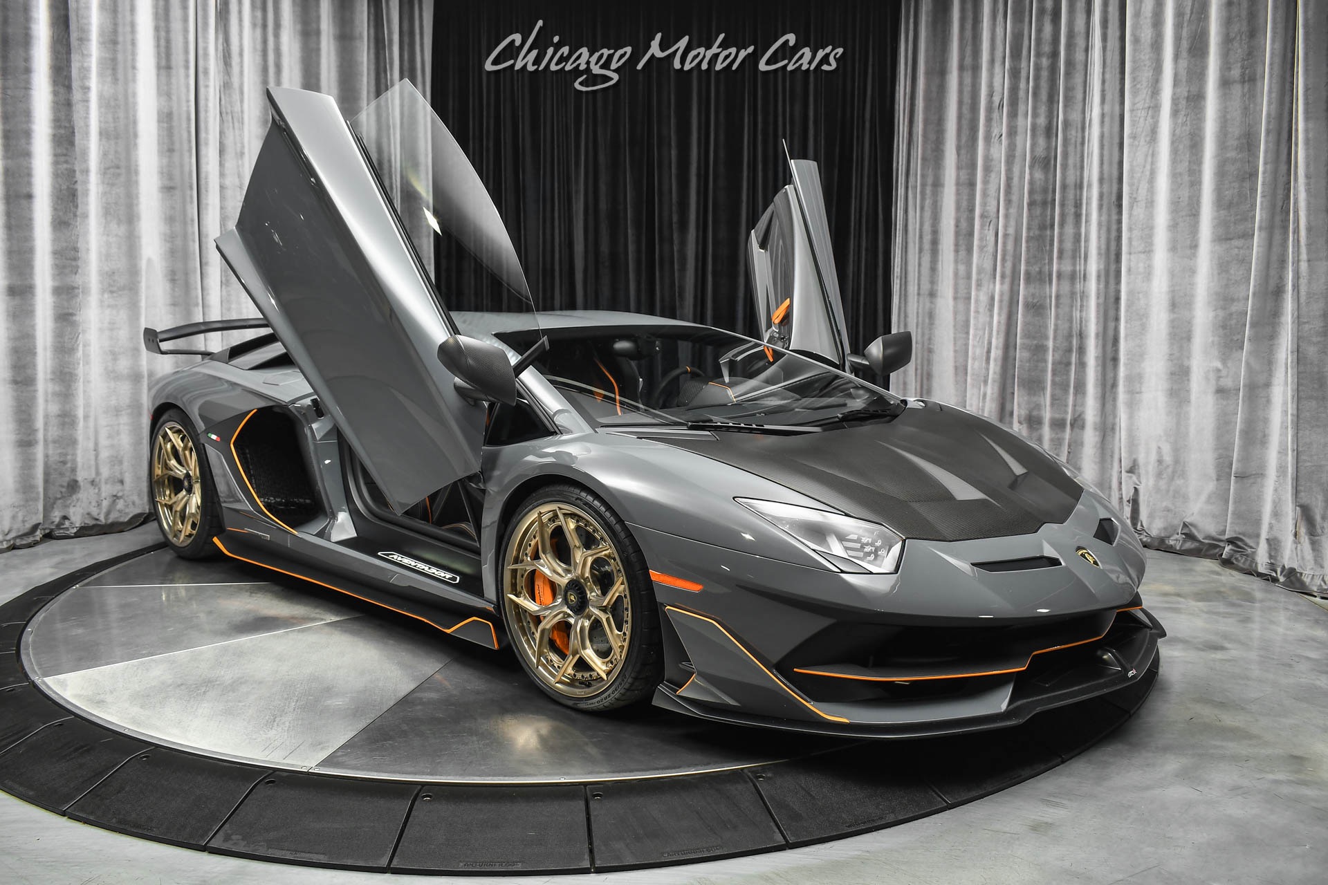 Used-2019-Lamborghini-Aventador-LP770-4-SVJ-Coupe-Grigio-Telesto-Pearl-HOT-Spec-TONS-of-Carbon-Fiber