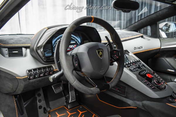 Used-2019-Lamborghini-Aventador-LP770-4-SVJ-Coupe-Grigio-Telesto-Pearl-HOT-Spec-TONS-of-Carbon-Fiber