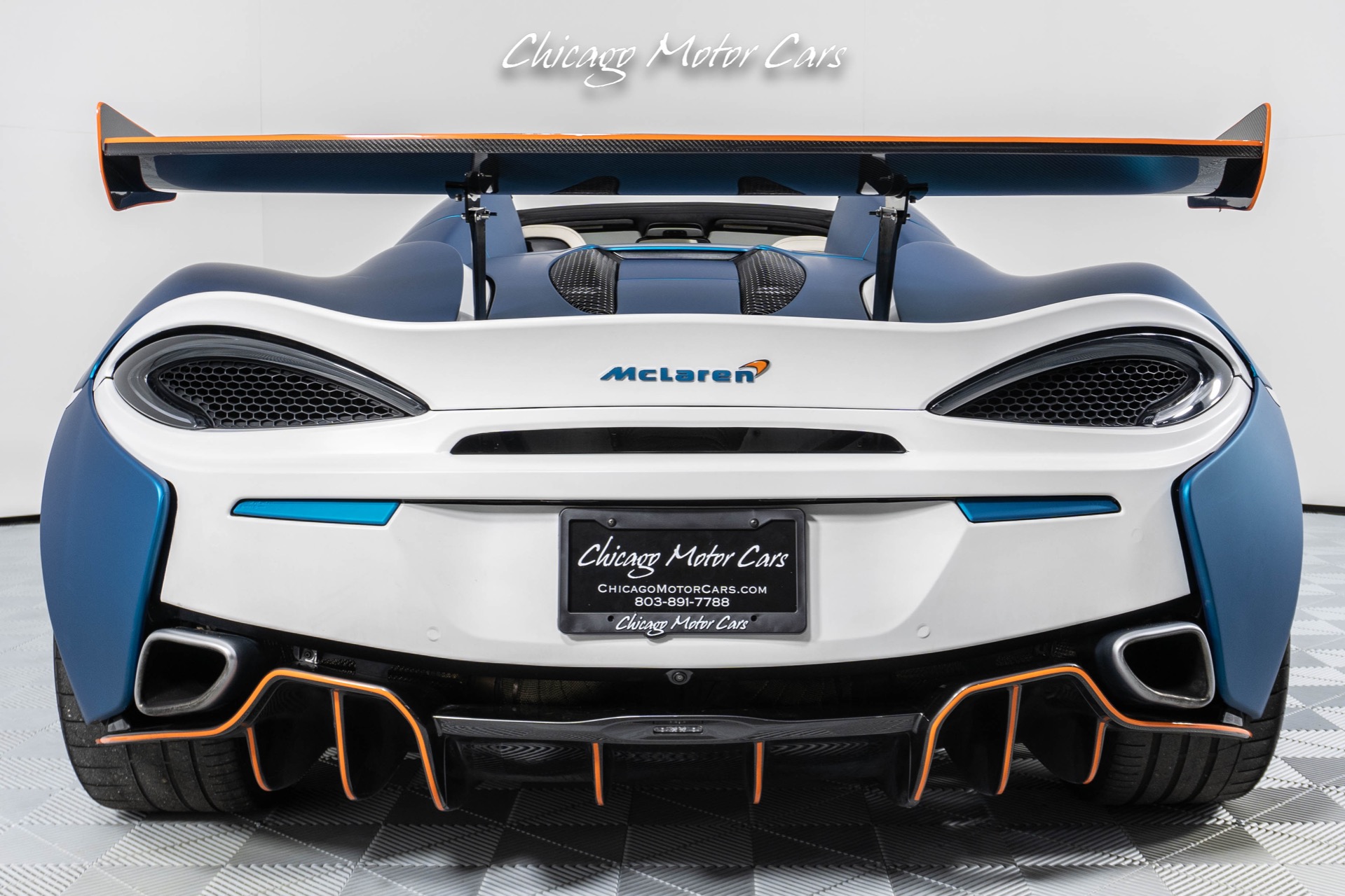 Used-2018-McLaren-570S-Spider-Luxury-Package-Carbon-Fiber-Wing-Matte-Aquamarine-Wrap-Loaded