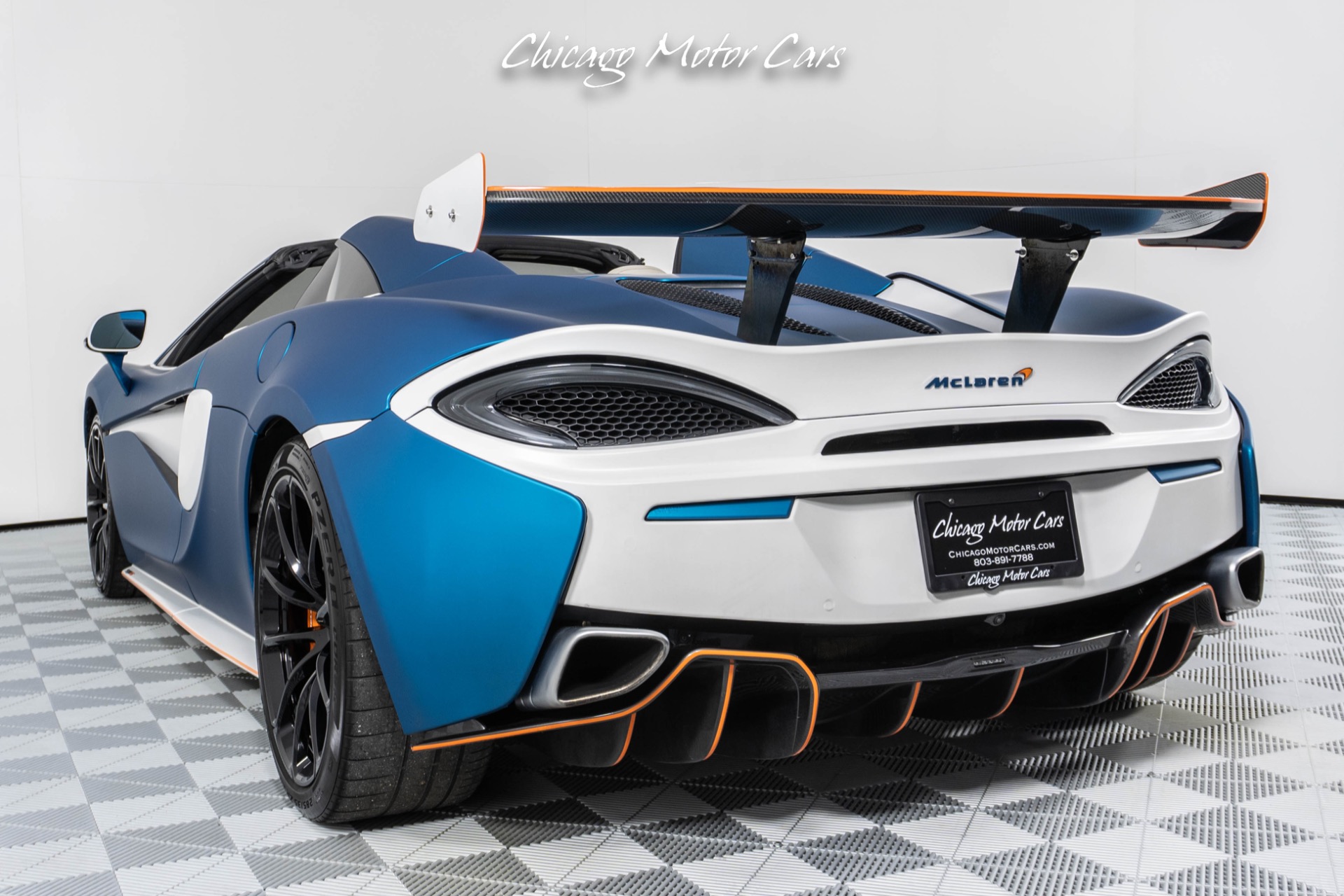 Used-2018-McLaren-570S-Spider-Luxury-Package-Carbon-Fiber-Wing-Matte-Aquamarine-Wrap-Loaded