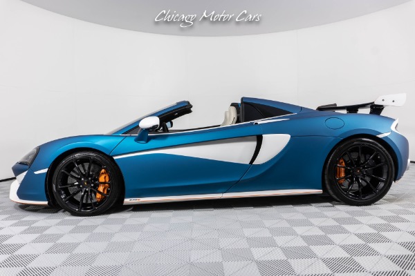 Used 2018 McLaren 570S Spider Luxury Package! Carbon Fiber Wing! Matte Aquamarine Wrap! Loaded!! for sale Sold at Chicago Motor Cars in West Chicago IL 60185 2