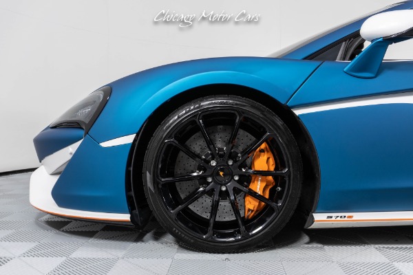 Used 2018 McLaren 570S Spider Luxury Package! Carbon Fiber Wing! Matte Aquamarine Wrap! Loaded!! for sale Sold at Chicago Motor Cars in West Chicago IL 60185 3