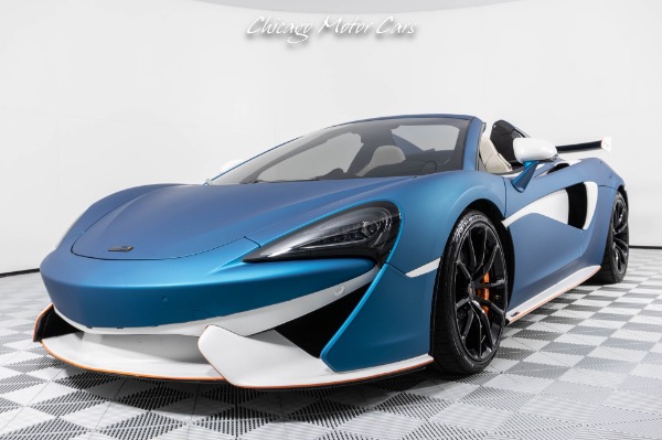 Used 2018 McLaren 570S Spider Luxury Package! Carbon Fiber Wing! Matte Aquamarine Wrap! Loaded!! for sale Sold at Chicago Motor Cars in West Chicago IL 60185 5