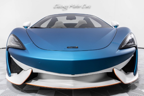 Used 2018 McLaren 570S Spider Luxury Package! Carbon Fiber Wing! Matte Aquamarine Wrap! Loaded!! for sale Sold at Chicago Motor Cars in West Chicago IL 60185 6