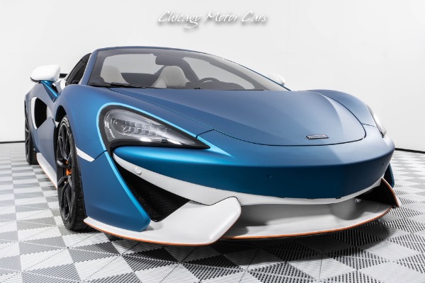 Used-2018-McLaren-570S-Spider-Luxury-Package-Carbon-Fiber-Wing-Matte-Aquamarine-Wrap-Loaded