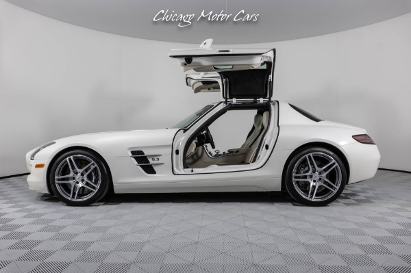Used 2012 Mercedes-Benz SLS AMG Designo Mystic White! Gullwing Doors! Only 5k Miles! for sale Sold at Chicago Motor Cars in West Chicago IL 60185 2