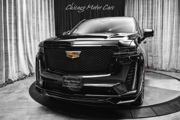 Used 2023 Cadillac Escalade V 682 Horsepower Cooled Console Heavy Trailering Package Loaded for sale Sold at Chicago Motor Cars in West Chicago IL 60185 2