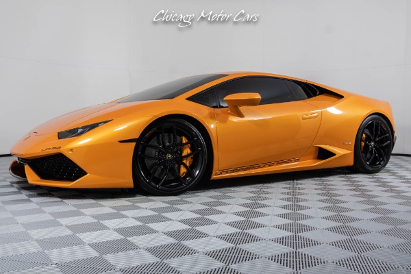Used 2015 Lamborghini Huracan LP 610-4 UGR Stage 3+ TWIN-Turbo Kit! Orange Pearl Effect! 250K In Upgrades for sale Sold at Chicago Motor Cars in West Chicago IL 60185 1