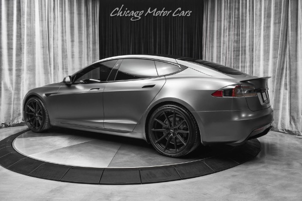 Used 2021 Tesla Model S Plaid Sedan Autopilot! Matte Gray Wrap! Vossen Hybrid Forged Wheels! for sale Sold at Chicago Motor Cars in West Chicago IL 60185 3