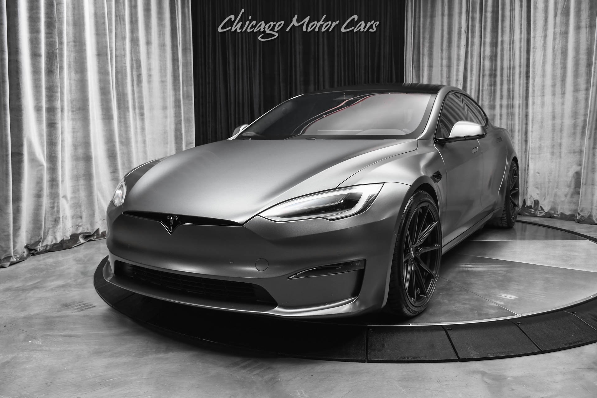 Sleek Matte Grey Tesla Model S - Customized by Top Vehicle Shop