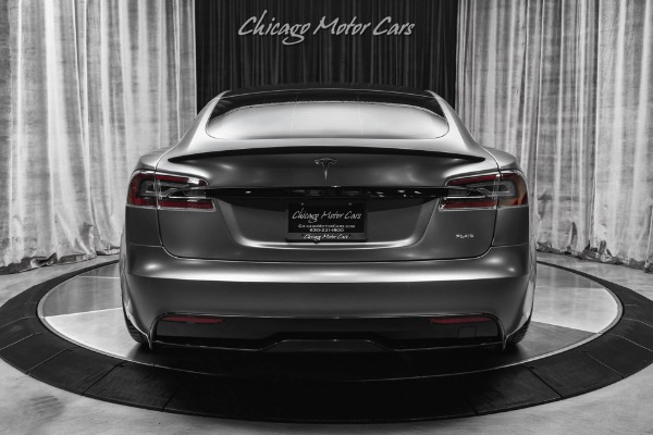 Used 2021 Tesla Model S Plaid Sedan Autopilot! Matte Gray Wrap! Vossen Hybrid Forged Wheels! for sale Sold at Chicago Motor Cars in West Chicago IL 60185 4