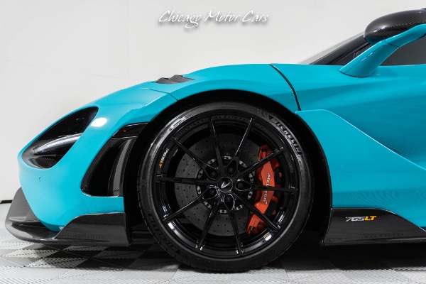 Used 2021 McLaren 765LT Carbon Fiber Exterior Pack 1 & 2! Stunning Tokyo Cyan Finish! Stealth Pack! for sale Sold at Chicago Motor Cars in West Chicago IL 60185 3
