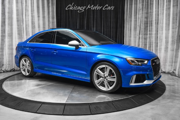 Used 2018 Audi RS3 2.5T Quattro Sedan Ara Blue Crystal Effect! 400HP! Ready for Mods! for sale Sold at Chicago Motor Cars in West Chicago IL 60185 6
