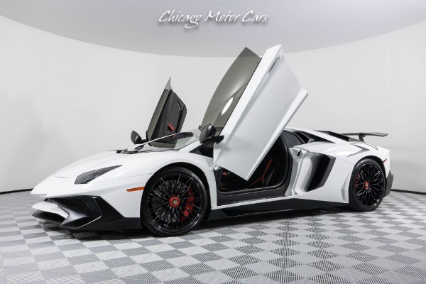 Used 2016 Lamborghini Aventador LP 750-4 SV RACING EXHAUST CARBON FIBER REAR SPOILER DIANTHUS WHEELS for sale Sold at Chicago Motor Cars in West Chicago IL 60185 1