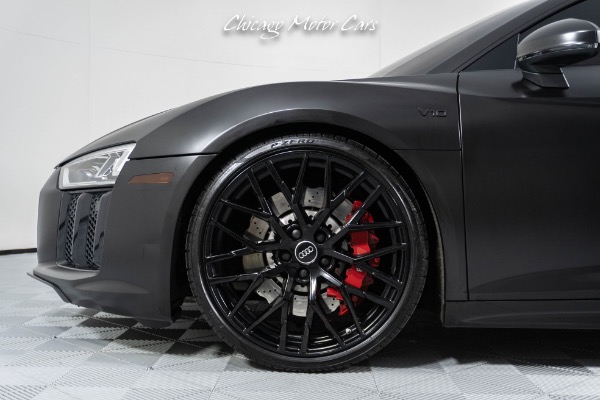 Used 2017 Audi R8 5.2 quattro V10 CUSTOM EXHAUST BANG & OLUSFEN FULL SATIN BLACK WRAP! for sale Sold at Chicago Motor Cars in West Chicago IL 60185 3