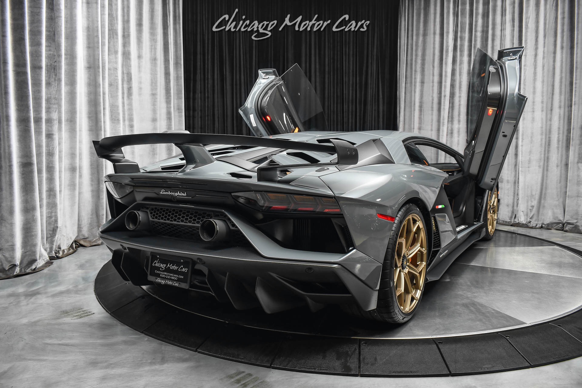 Used-2019-Lamborghini-Aventador-LP770-4-SVJ-Coupe-Grigio-Telesto-Pearl-LOADED-with-Carbon-Fiber-FULL-PPF