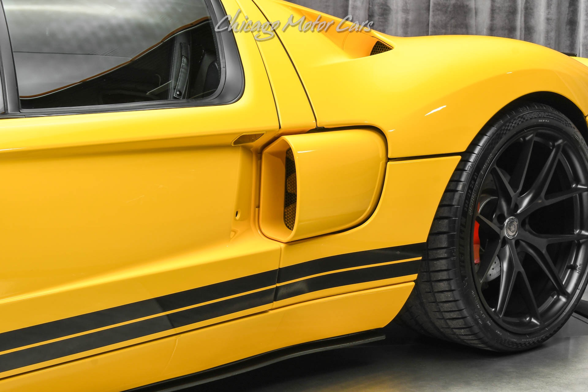 Used-2005-Ford-GT-Super-RARE-Yellow-HRE-Wheels-Whipple-Supercharger