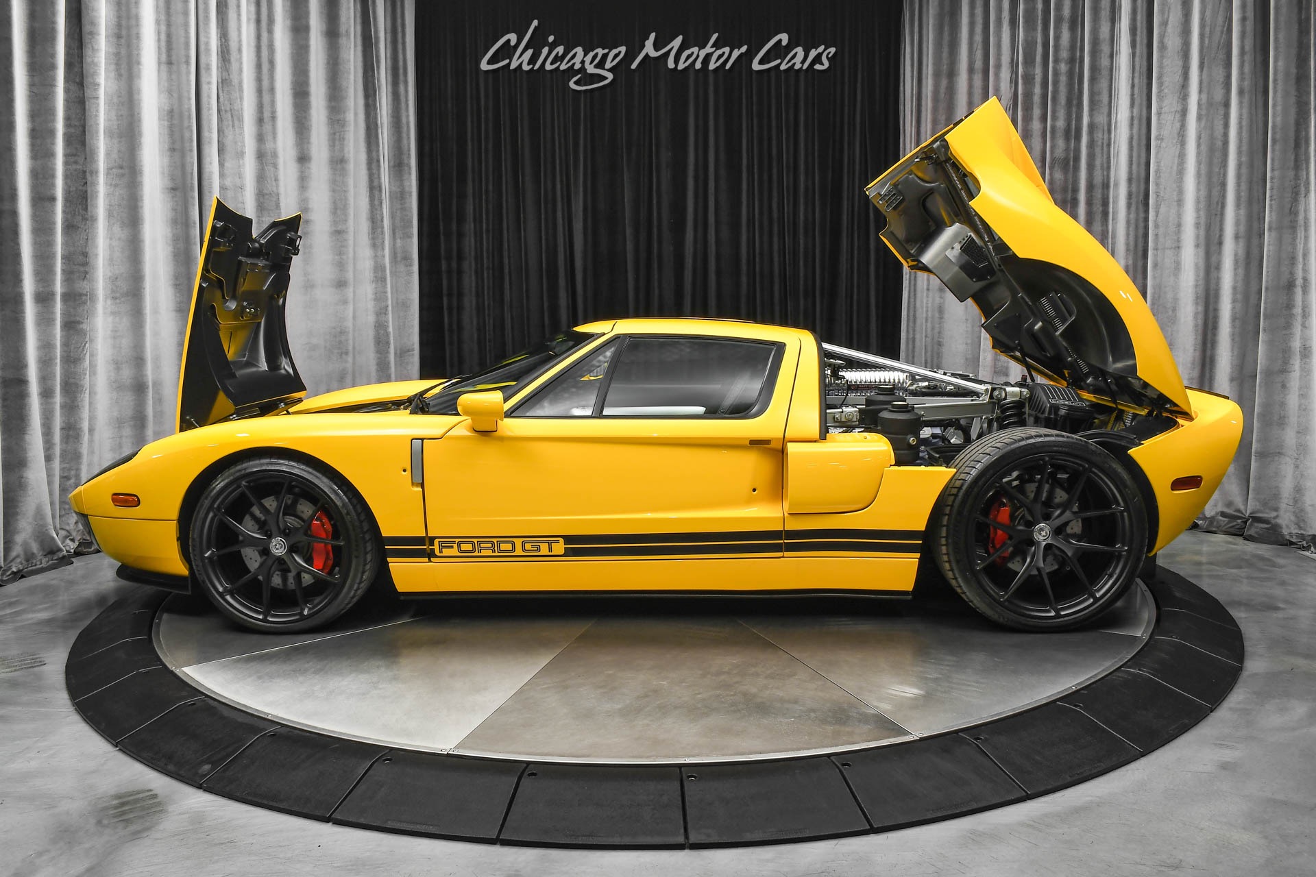 Used-2005-Ford-GT-Super-RARE-Yellow-HRE-Wheels-Whipple-Supercharger
