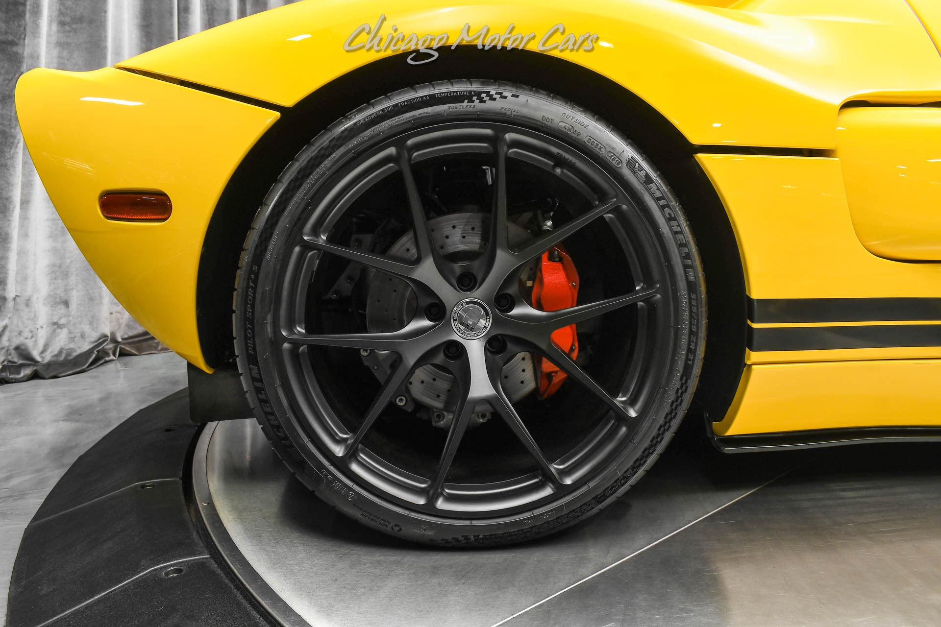 Used-2005-Ford-GT-Super-RARE-Yellow-HRE-Wheels-Whipple-Supercharger