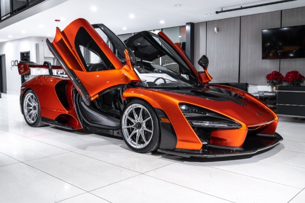 Used 2019 McLaren Senna Coupe #410 of 500! Volcano Orange! Visible Gloss Carbon! ONLY 2500 Miles! for sale Sold at Chicago Motor Cars in West Chicago IL 60185 6