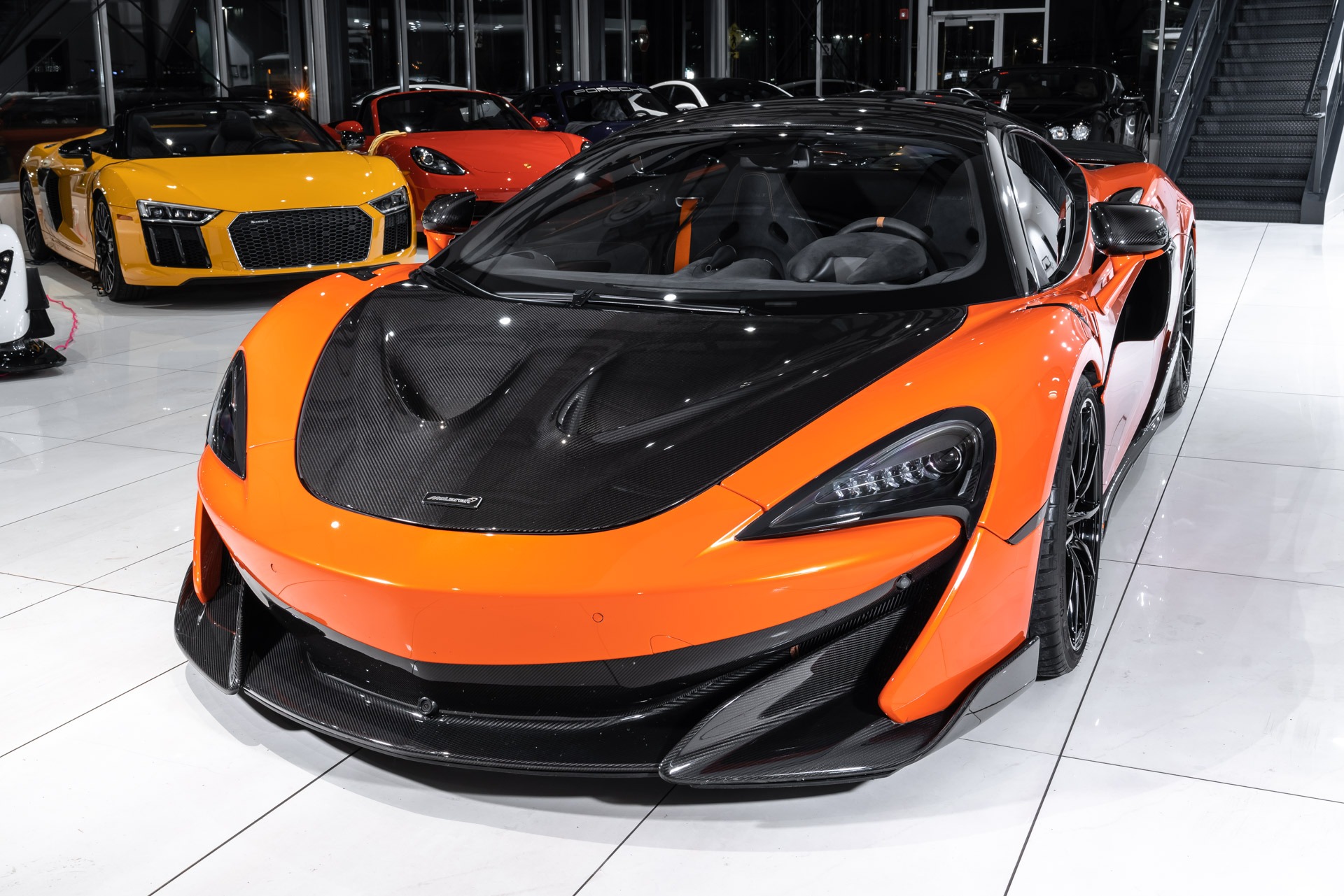 Used 2019 McLaren 600LT Coupe MSO Helios Orange! MSO Carbon Fiber