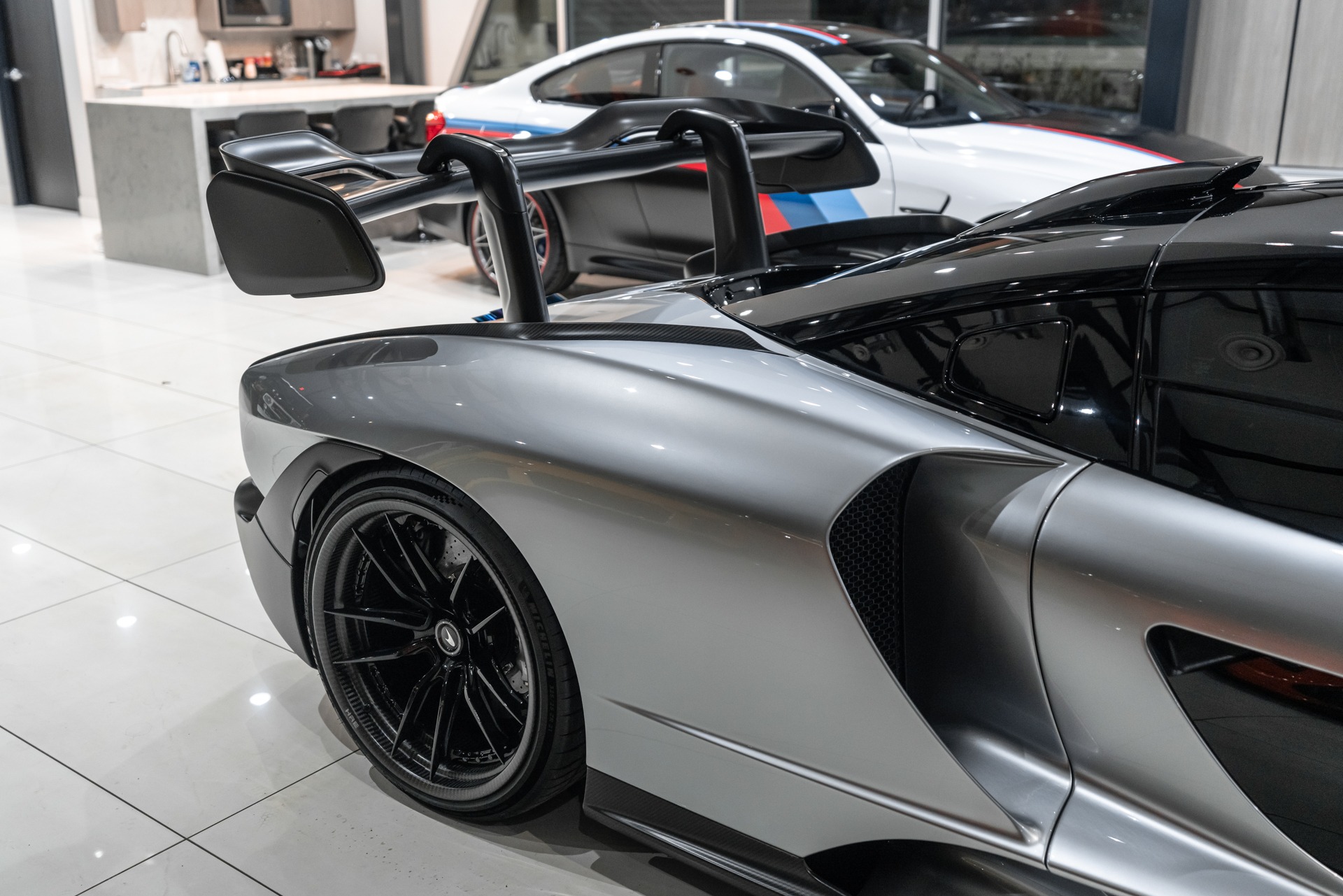 Used-2019-McLaren-Senna-Coupe-Liquid-Silver-Bespoke-Interior-TONS-of-Carbon-100K-in-Options