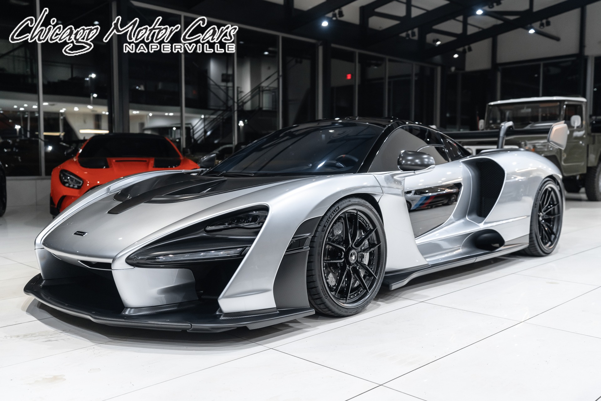 Used-2019-McLaren-Senna-Coupe-Liquid-Silver-Bespoke-Interior-TONS-of-Carbon-100K-in-Options