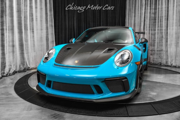 Used 2019 Porsche 911 GT3 RS Weissach Pkg! Miami Blue! Front Lift! TONS of Carbon! ONLY 1K Miles! for sale Sold at Chicago Motor Cars in West Chicago IL 60185 2