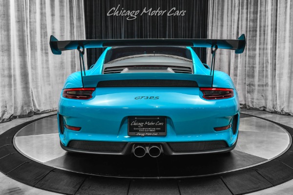 Used 2019 Porsche 911 GT3 RS Weissach Pkg! Miami Blue! Front Lift! TONS of Carbon! ONLY 1K Miles! for sale Sold at Chicago Motor Cars in West Chicago IL 60185 4