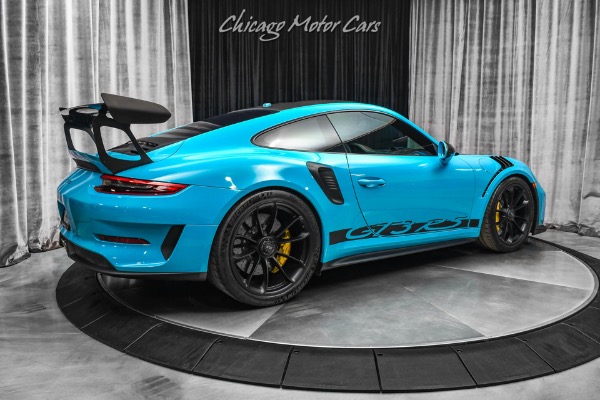Used 2019 Porsche 911 GT3 RS Weissach Pkg! Miami Blue! Front Lift! TONS of Carbon! ONLY 1K Miles! for sale Sold at Chicago Motor Cars in West Chicago IL 60185 5