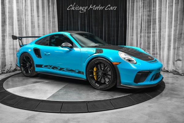 Used 2019 Porsche 911 GT3 RS Weissach Pkg! Miami Blue! Front Lift! TONS of Carbon! ONLY 1K Miles! for sale Sold at Chicago Motor Cars in West Chicago IL 60185 6