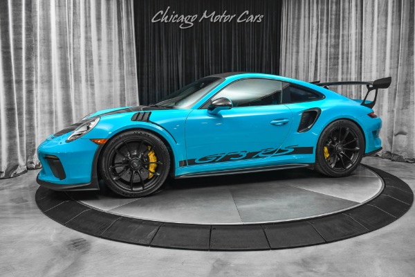 Used 2019 Porsche 911 GT3 RS Weissach Pkg! Miami Blue! Front Lift! TONS of Carbon! ONLY 1K Miles! for sale Sold at Chicago Motor Cars in West Chicago IL 60185 1
