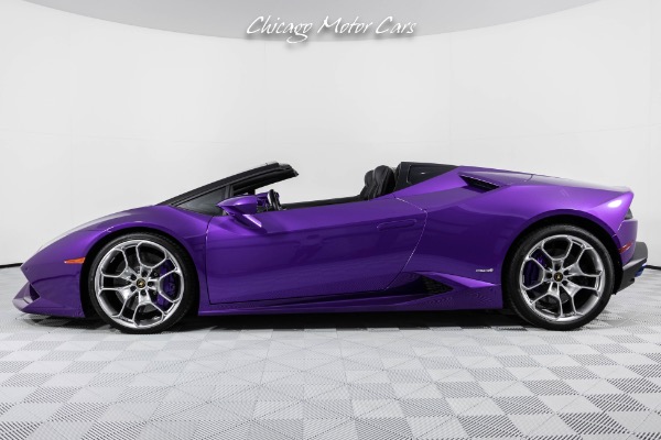 Used 2017 Lamborghini Huracan LP 610-4 Spyder Viola Parsifae RYFT EXHAUST SENSONUM PREMIUM SOUND for sale Sold at Chicago Motor Cars in West Chicago IL 60185 2