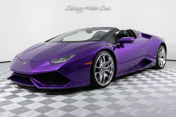 Used 2017 Lamborghini Huracan LP 610-4 Spyder Viola Parsifae RYFT EXHAUST SENSONUM PREMIUM SOUND for sale Sold at Chicago Motor Cars in West Chicago IL 60185 6