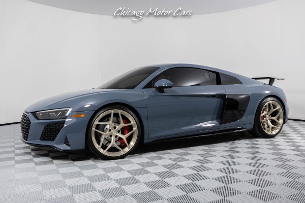 Used 2022 Audi R8 5.2 V10 Performance SIGNATURE WHEELS! Kemora Grey over Red! Carbon Interior Package for sale Sold at Chicago Motor Cars in West Chicago IL 60185 1
