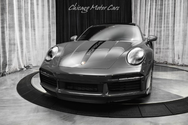 Used 2021 Porsche 911 Turbo S Coupe PTS Slate Gray! Burmester Audio! Deviated Stitching! Hot Spec for sale Sold at Chicago Motor Cars in West Chicago IL 60185 2