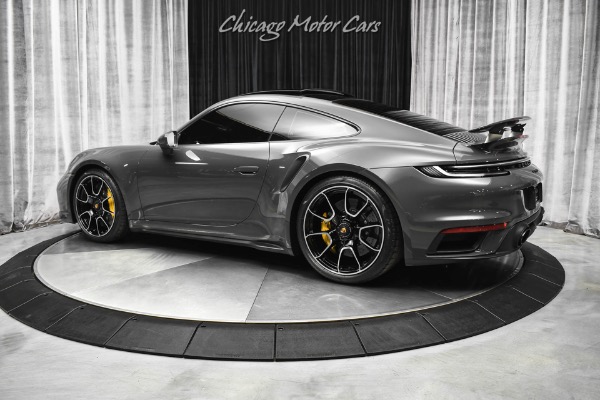 Used 2021 Porsche 911 Turbo S Coupe PTS Slate Gray! Burmester Audio! Deviated Stitching! Hot Spec for sale Sold at Chicago Motor Cars in West Chicago IL 60185 3