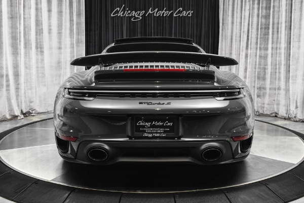 Used 2021 Porsche 911 Turbo S Coupe PTS Slate Gray! Burmester Audio! Deviated Stitching! Hot Spec for sale Sold at Chicago Motor Cars in West Chicago IL 60185 4