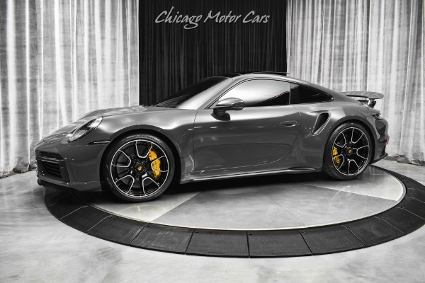 Used 2021 Porsche 911 Turbo S Coupe PTS Slate Gray! Burmester Audio! Deviated Stitching! Hot Spec for sale Sold at Chicago Motor Cars in West Chicago IL 60185 1