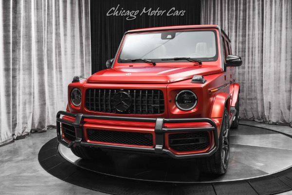 Used 2021 Mercedes-Benz G63 AMG 4Matic Rare Manufaktur Exclusive Edition Hyazinth Red Matte for sale Sold at Chicago Motor Cars in West Chicago IL 60185 2