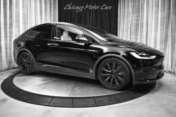 Used 2023 Tesla Model X Plaid SUV FULL SELF DRIVING 6-Seat Layout! LIKE-NEW! ONLY 3K Miles! LOADED for sale Sold at Chicago Motor Cars in West Chicago IL 60185 6