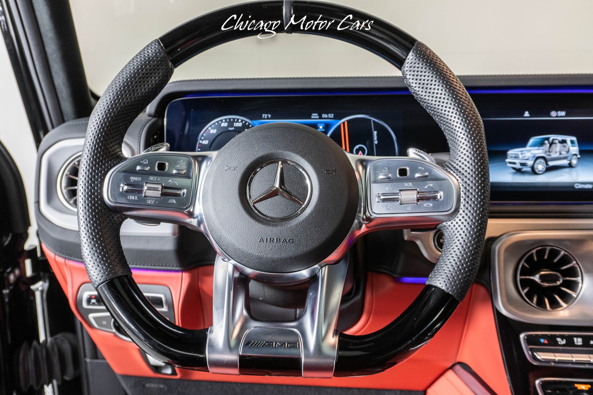 Used-2021-Mercedes-Benz-AMG-G63-HOT-COLOR-COMBO-22-FORGED-CROSS-SPOKE-WHEELS-PRISTINE-CONDITION