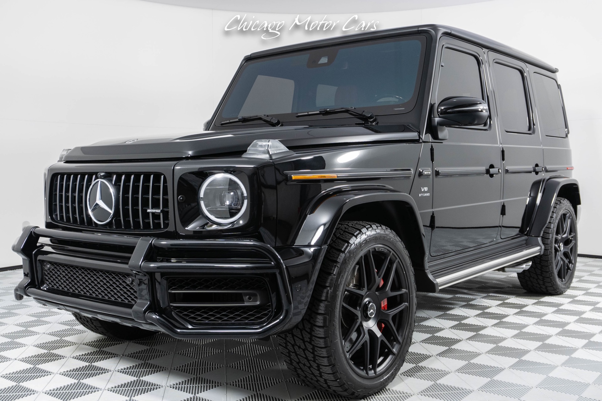 Used-2021-Mercedes-Benz-AMG-G63-HOT-COLOR-COMBO-22-FORGED-CROSS-SPOKE-WHEELS-PRISTINE-CONDITION