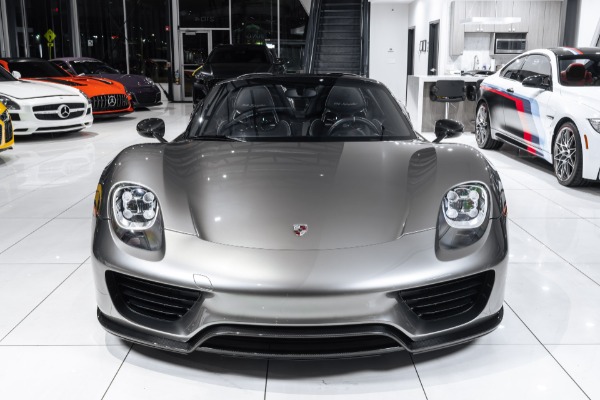 Used 2015 Porsche 918 Spyder Weissach Package Liquid Silver Paint! Front Lift! Serviced! Carbon Fiber! for sale Sold at Chicago Motor Cars in West Chicago IL 60185 6