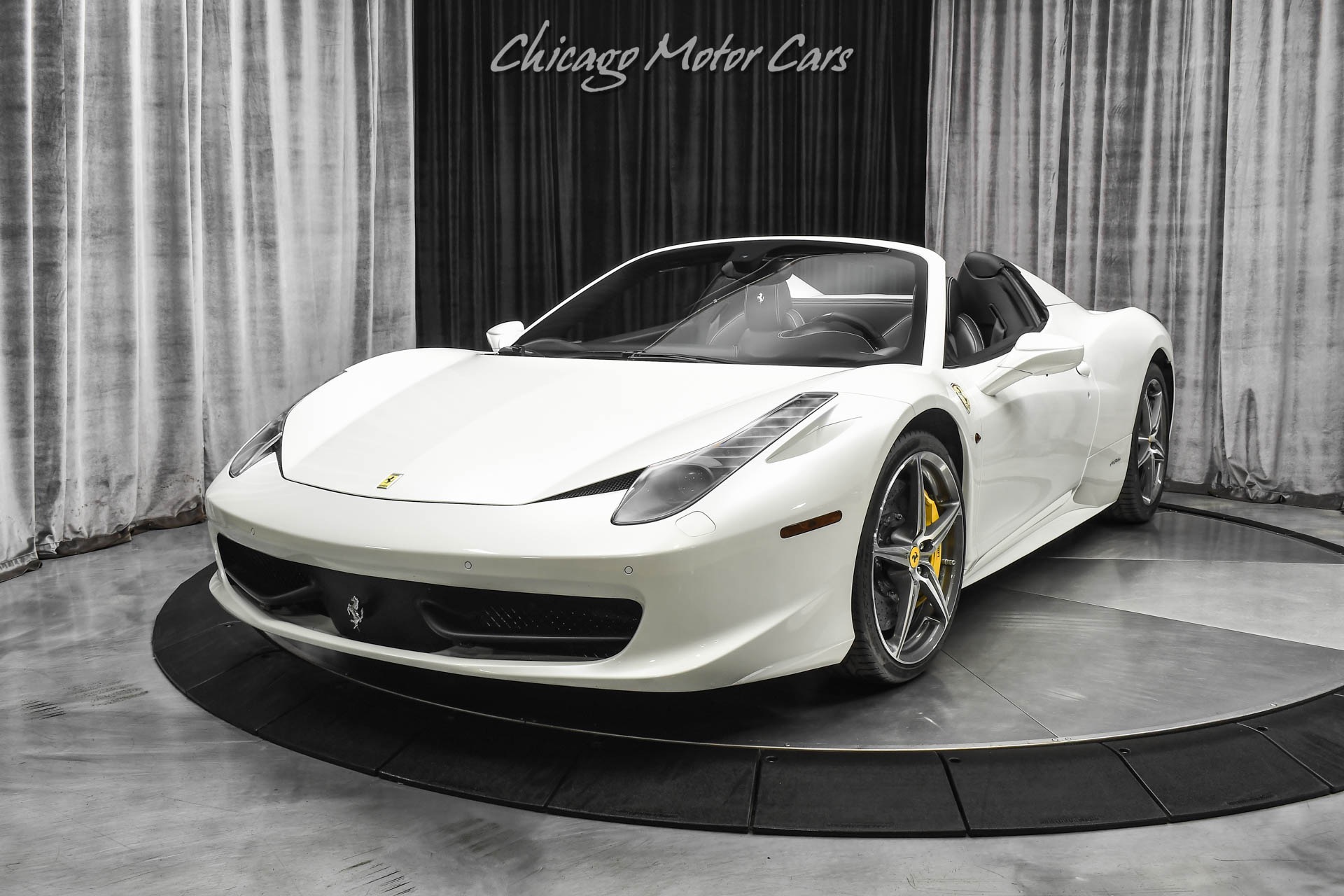 Used-2015-Ferrari-458-Spider-Only-6K-Miles-Diamond-Stitch-LOADED-26k-Pearl-White-Factory-Paint